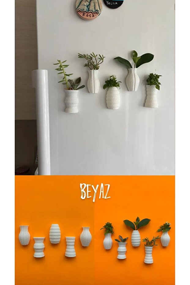 Fuzzy Mini Saksı Magnetli Set (5 ADET) - 1