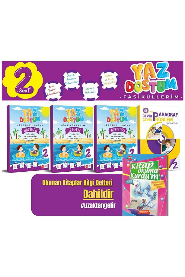 2. Sınıf Yaz Dostum Tatil Fasikülleri 2023 - 1