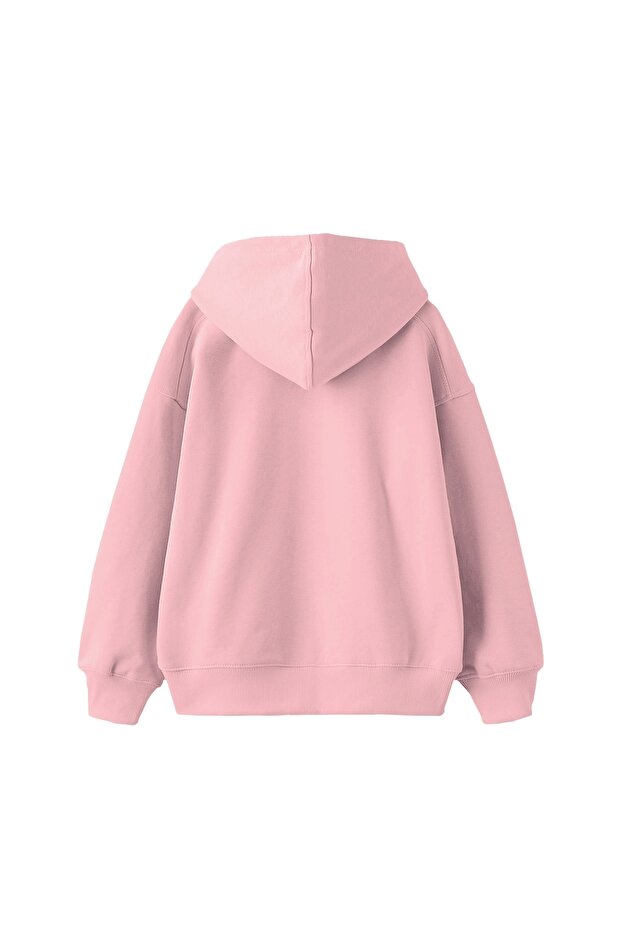 Basic Oversize Kadın Hoodie - 3