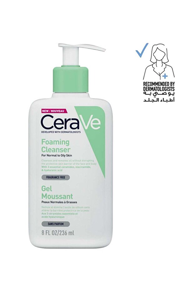 Foaming Cleanser For Normal To Oily Skin With Hyaluronic Acid 236ml