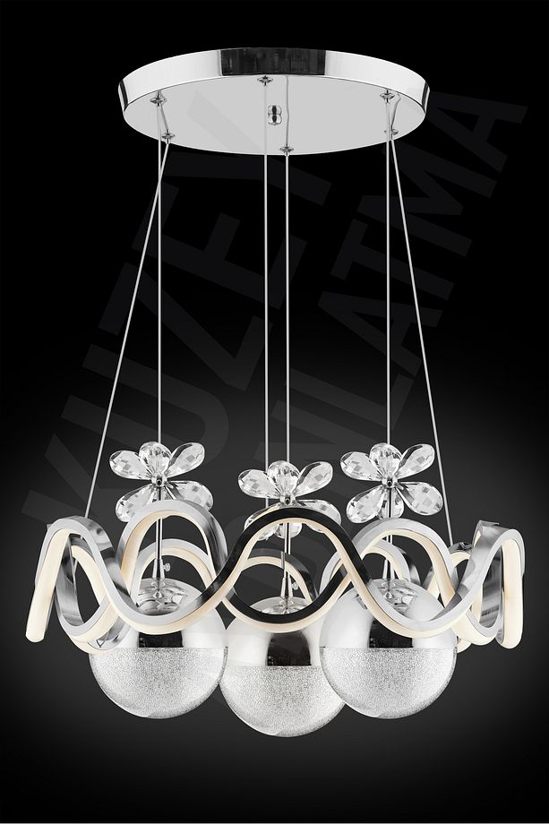 ORKİDE 3 lü TOPLU 3 RENK KUMANDALI MODERN LEDLİ AVİZE - 2