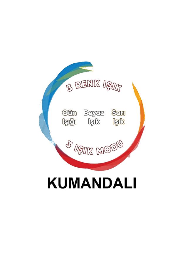 KAOS SU YOLU 3 RENK LEDLİ 3 lü KUMANDALI LED AVİZE - 8