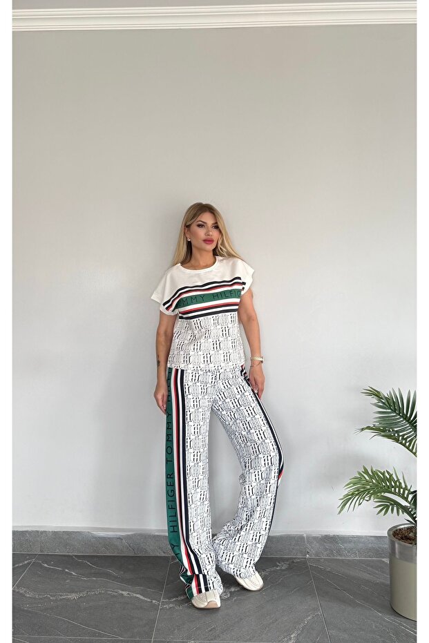 New Season Imported Summer Fabric Bottom Top Set