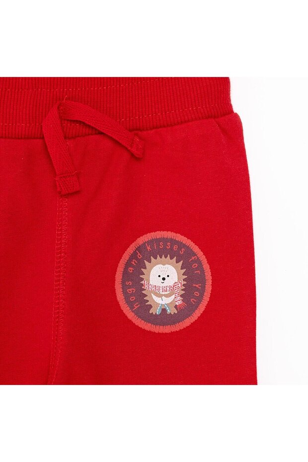 HelloBaby Basic Kirpi Desenli Az Şardonlu Eşofman Alt Unisex - 3