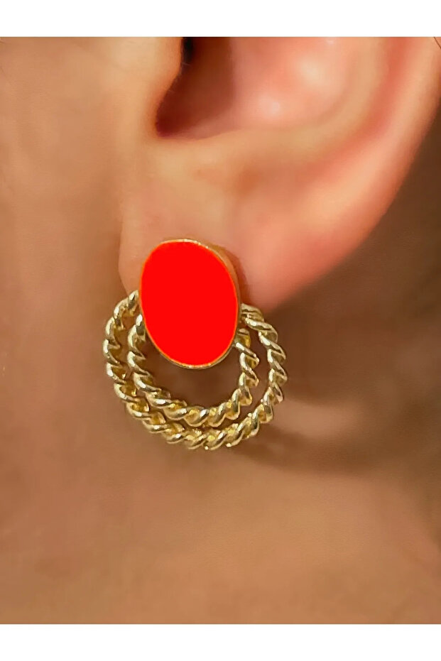 COLORFUL LOOP EARRING - 1