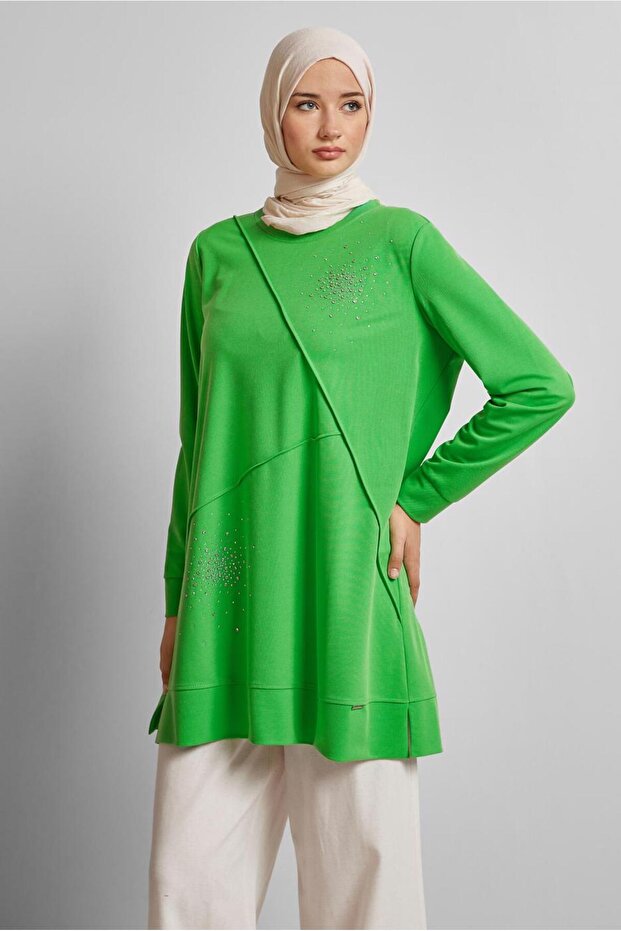 TAŞLI EŞOFMAN TUNİK 44764 - 1