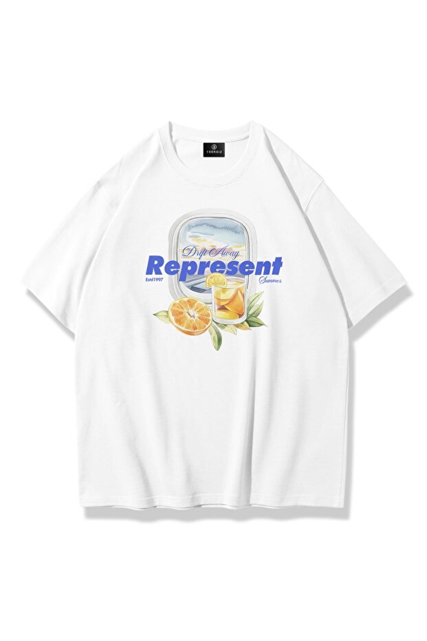Kadın Represent Tshirt Beyaz - 1
