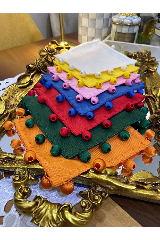 Ponpon kokteyl peçete - 1