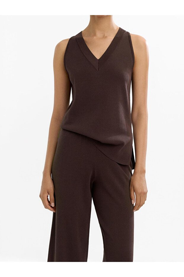 V Yaka Örme Üst - 5