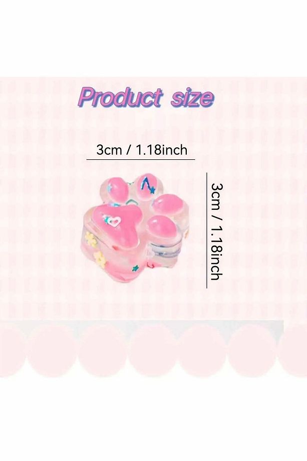 1 Adet Mini Kedi Patisi-Yapışabilen Sukuşi Squishy Pati- Muhteşem Hisli Pati -3 cm Stres Oyuncak - 2
