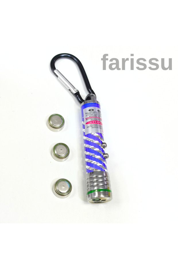 Çok Fonksiyonlu Lazer Pointer ve LED El Feneri Anahtarlık - 3