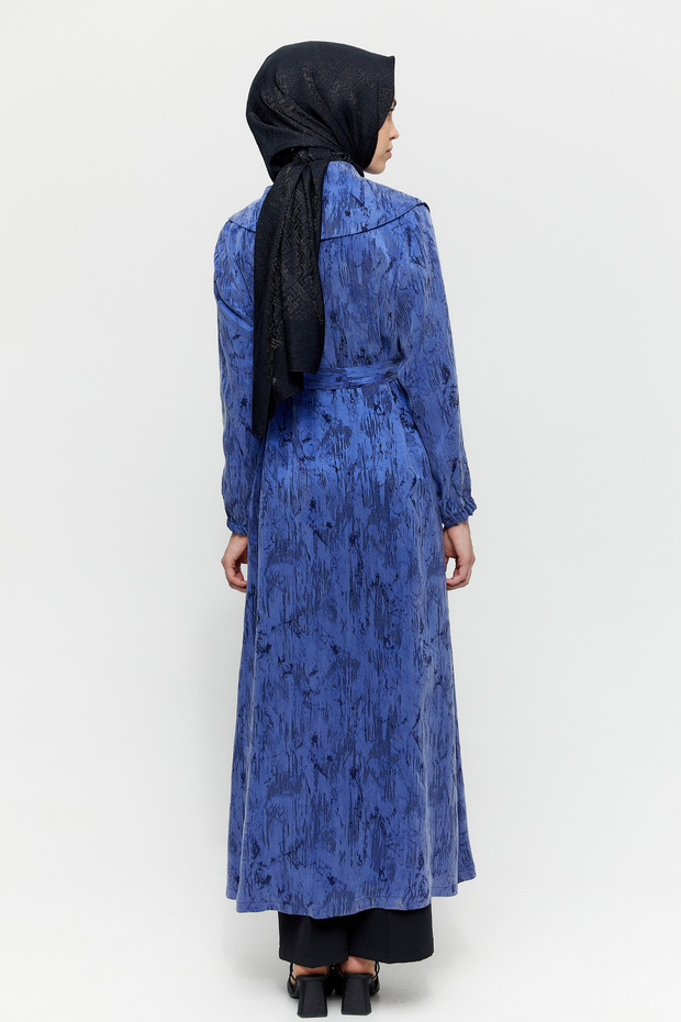 Fermuarlı Lyocell Pardösü - 6