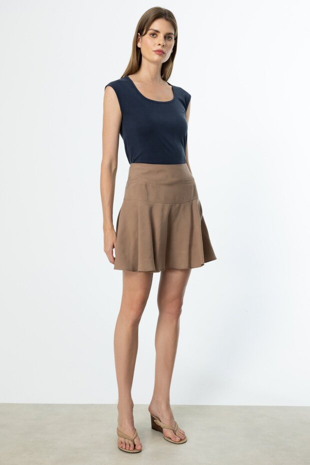 Flounce Mini Skirt - 4