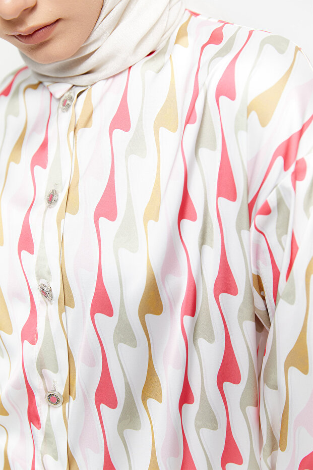 Desenli Floş Tunik - 5