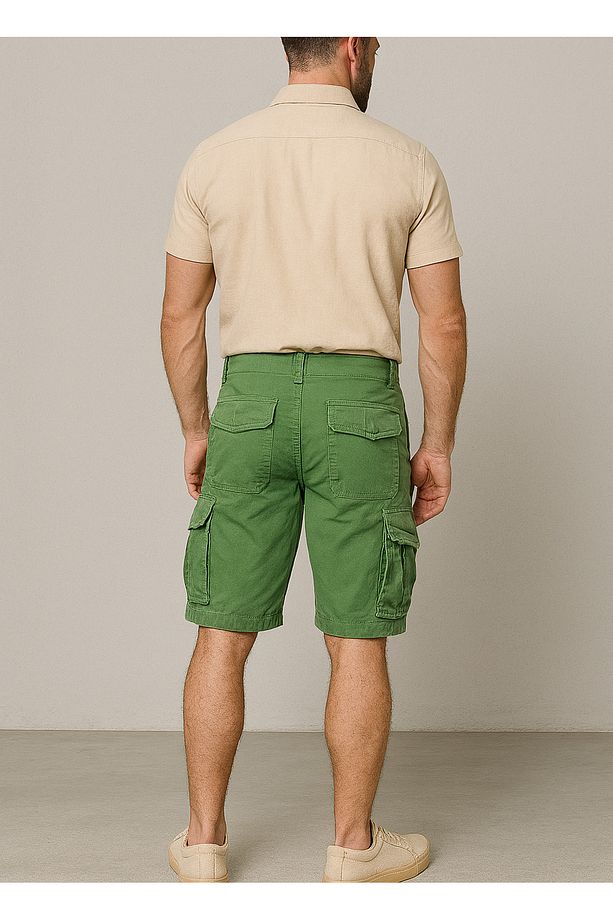 Kargo Bermuda Şort - Erkek Denim Şort - Erkek Kot Şort - Erkek Kot Kapri - Kargo Kot Şort - 3