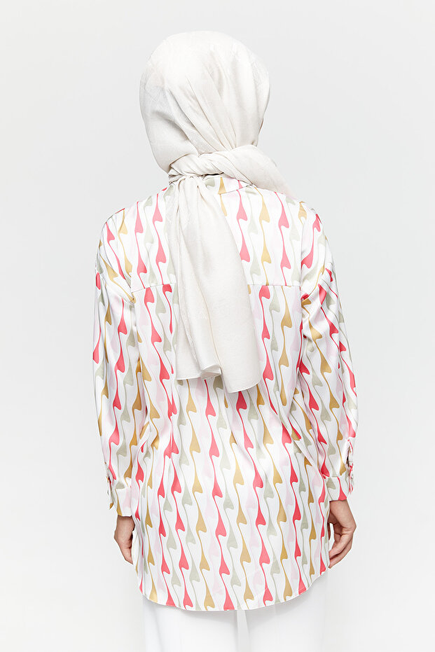 Desenli Floş Tunik - 7