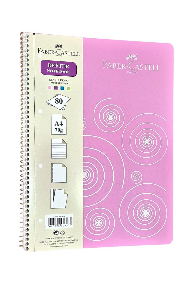 A4 Spiralli Koparabilen 80 Yp. Çizgili Defter Pp Kapak - 1