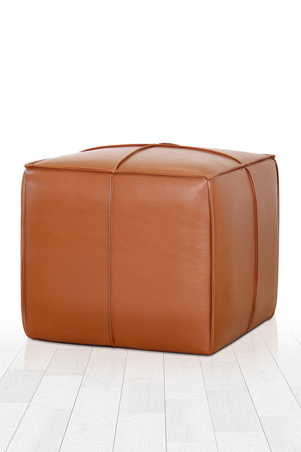 Ottowel Deri Puf - Taba - 1