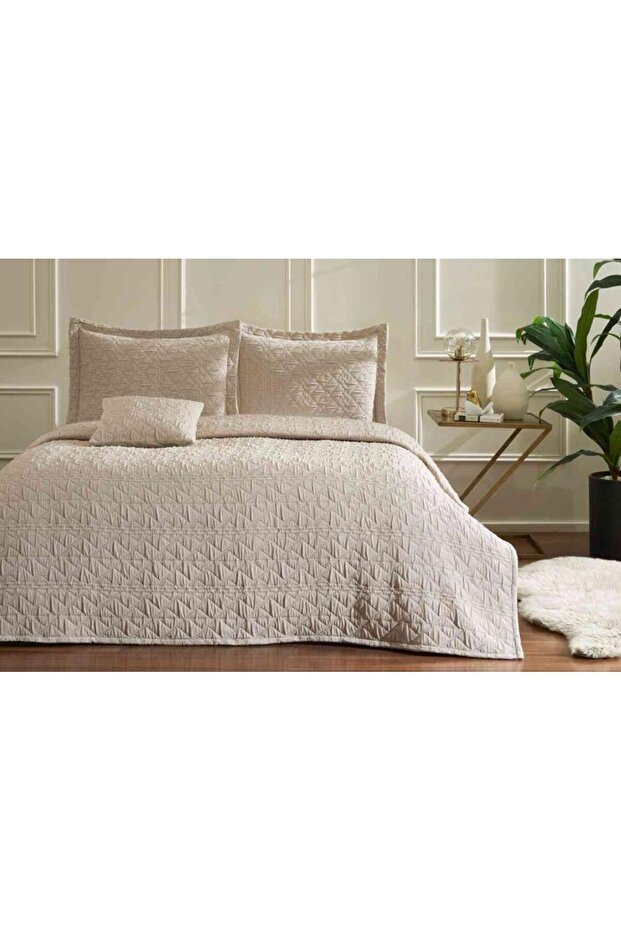 Yatak Örtüsü Raın Bej Tek Kişilik - 1