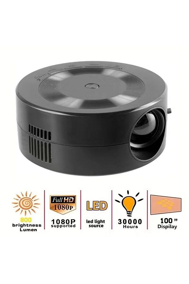 Mini Projeksiyon Cihazı Telefon Yansıtma Powerbank İle Çalışabilir Açık Hava Çadır Projeksiyonu - 6