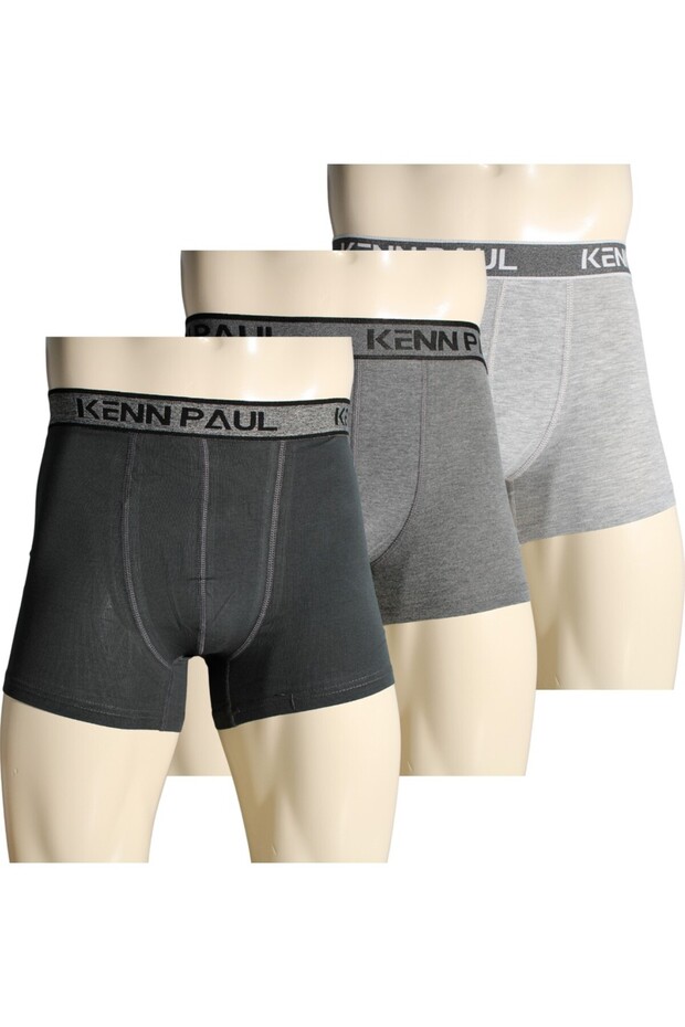3 Pieces of Solid Color Cotton Luxury Men's Boxers