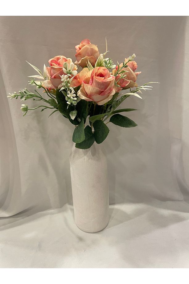 Yapay Gül 7 Dallı Demet 4 Kafalı 32cm Uzunluk - 1