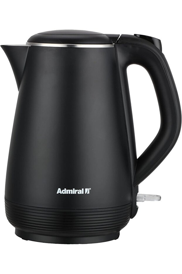 Electric Kettle 1L, With Open Lid Opening Function, Double Layered, Boil Dry Protection, Bla