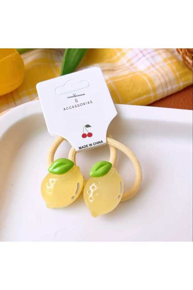 مشبك مطاطي لطيف على شكل ليمون - 2