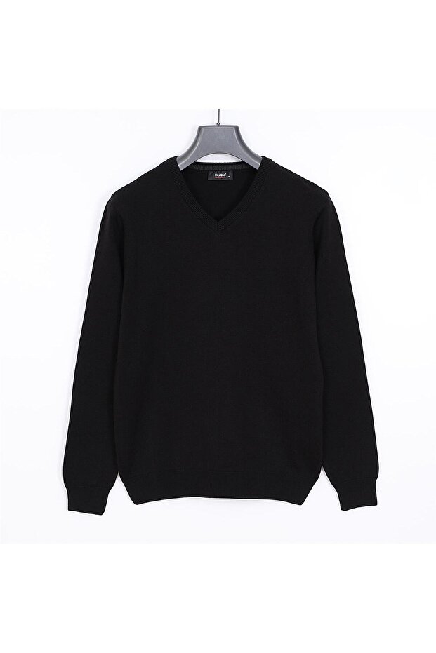 Men's Long Sleeve Slim Sweater - 180537 - Navy Blue