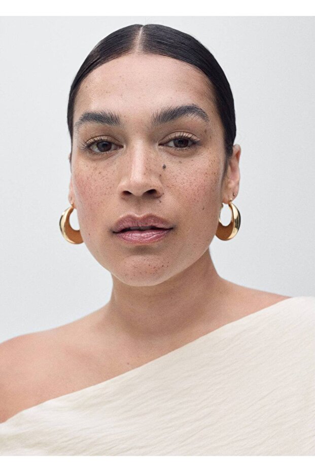 Modal asimetrik yaka bluz - 8