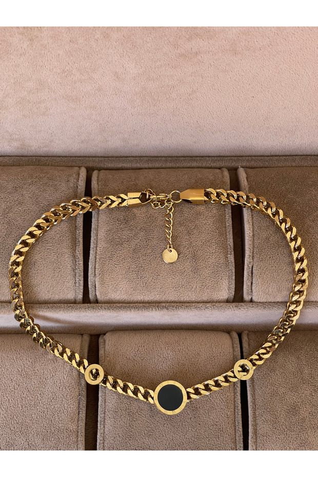 316 l surgical steel interwoven gourmet chain design stainless tarnish steel necklace
