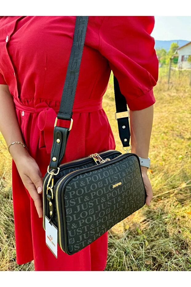 Women's Stylish Shoulder Bag Suitable for Daily Use with Printed Adjustable Straps Size: 26 X 16 cm
