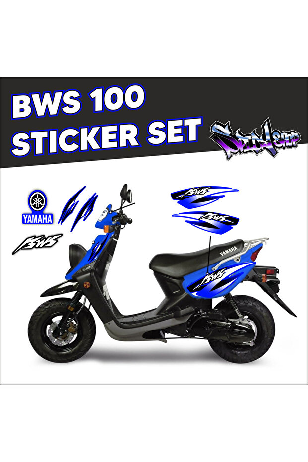 Bws 100 Sticker Set Mavi - 1