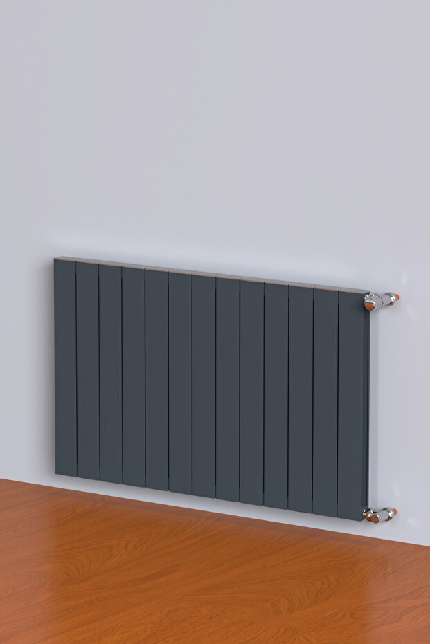 Smyrna Alüminyum Radyatör 60 x 91 (13 Dilimli) Antrasit - 1
