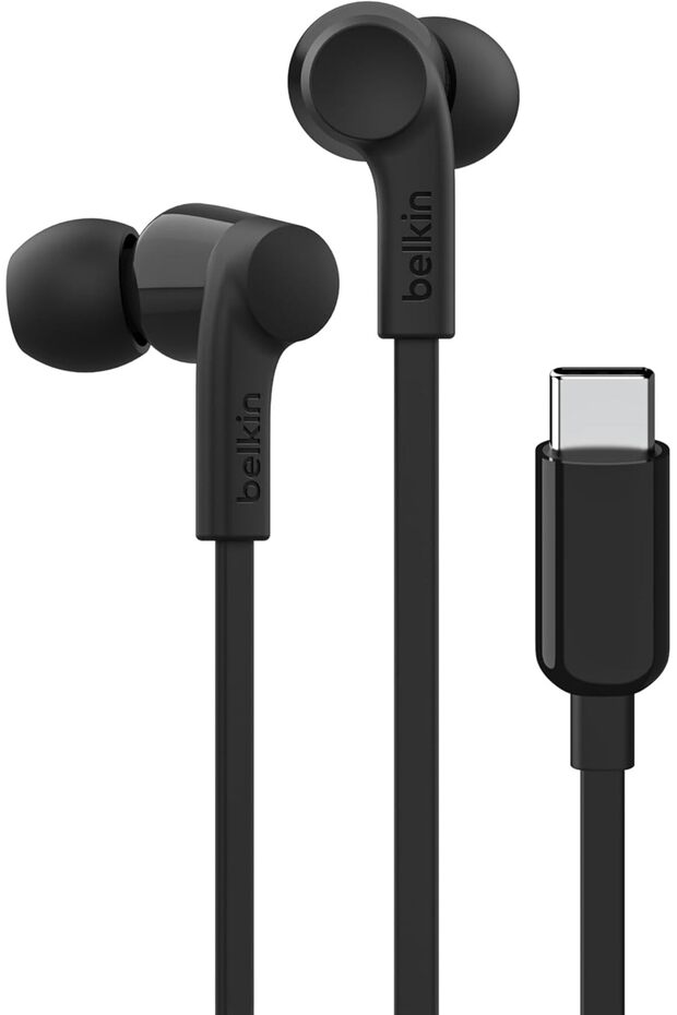 سماعات أذن سلكية من Soundform مزودة بموصل USB-C، وسماعات أذن داخلية مزودة بميكروفون - سماعات رأس