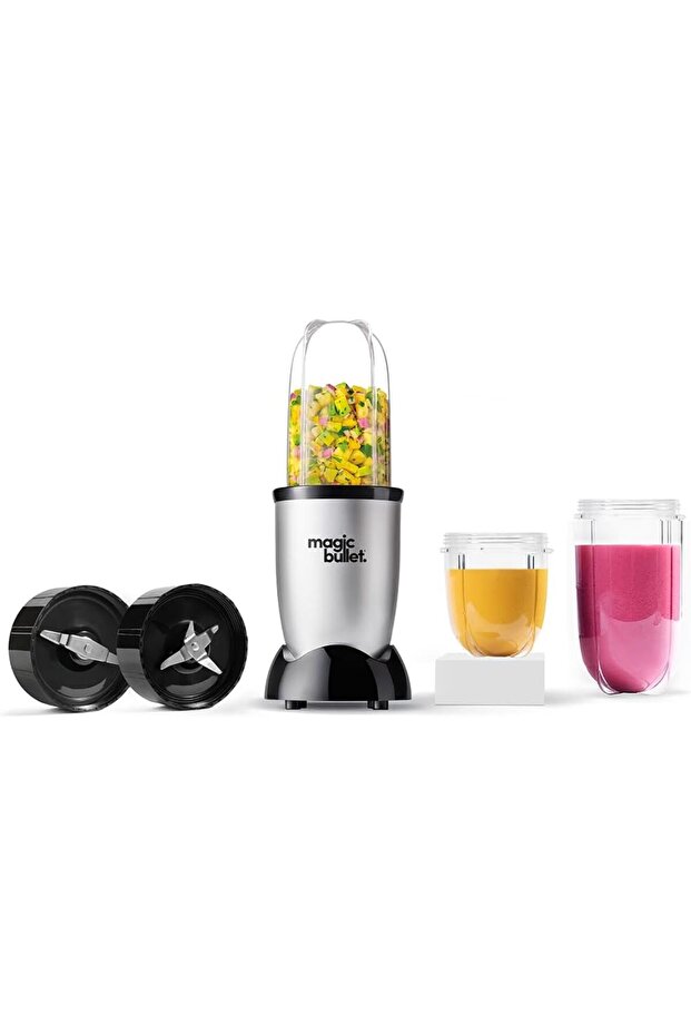 400W Blender, 5-Piece Set, High Speed, Multi-Functional, Silver, MB4-0712 - 1