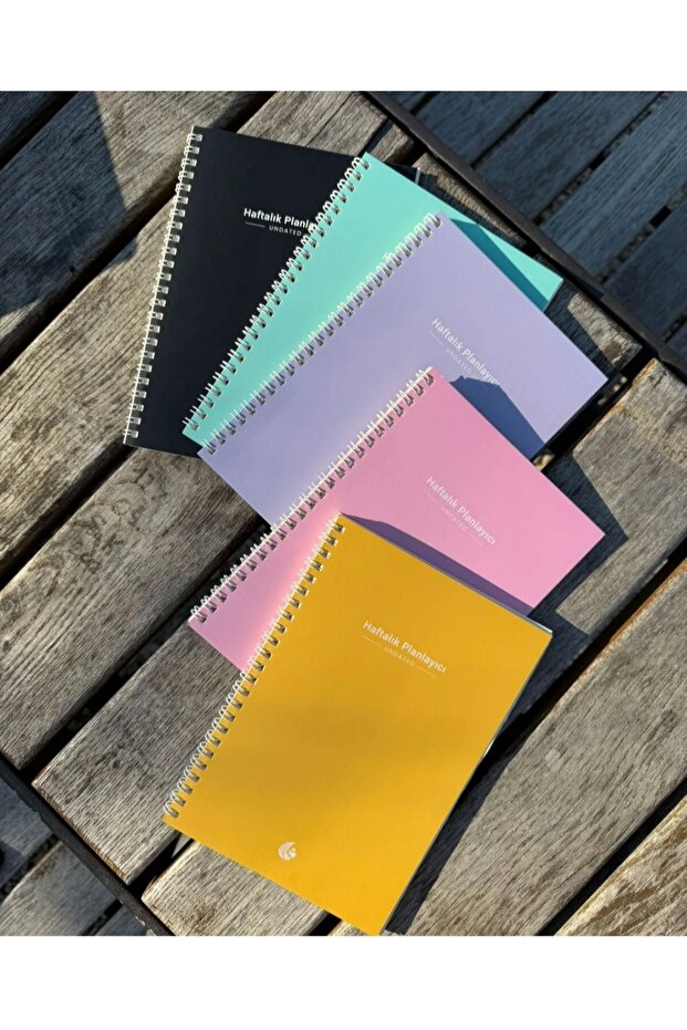 Unlimited Weekly Monthly Planner Set of 5 Agenda Habit Tracked Spiral A5 Notebook