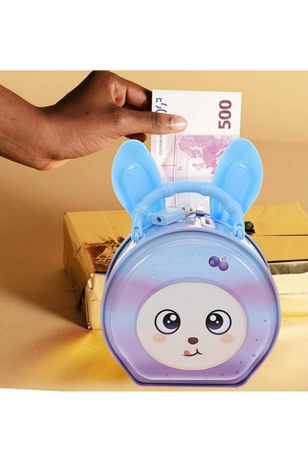 Metal Kurumi Piggy Bank Unicorn Blue Piggy Bank