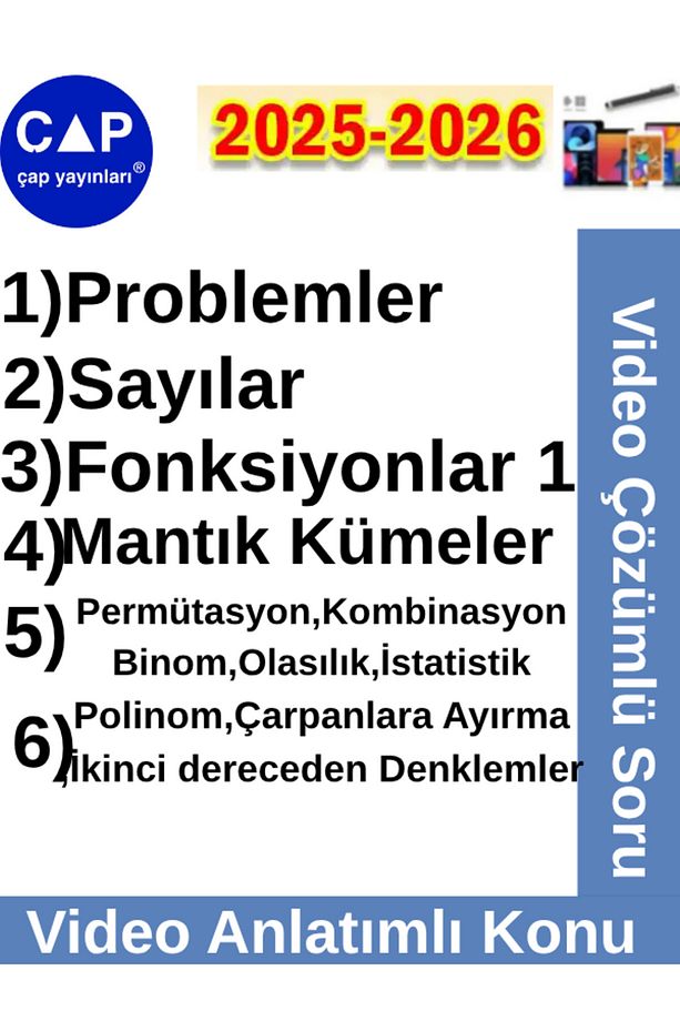 2025-2026 Müfredat Tyt Matematik Video Anlatımlı-Video Çözümlü Fasikül Seti+Android Kalem - 4