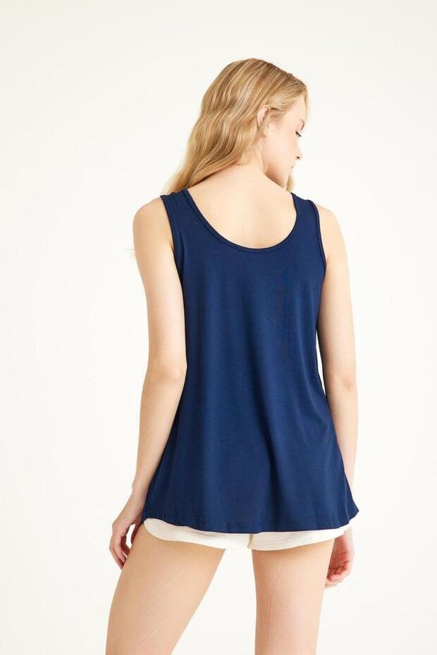 3 Pieces A-Line Comfortable Fit Basic Thick Strap Undershirt T-Shirt - 3