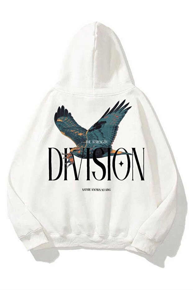 Unisex Division Sweatshirt Hoodie White