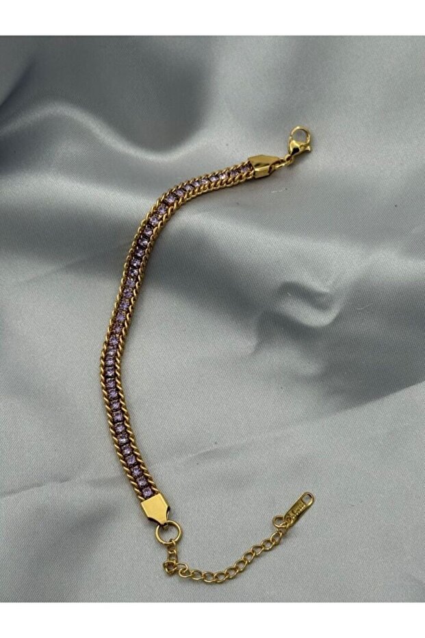 Women's Zircon Stone Steel Bracelet