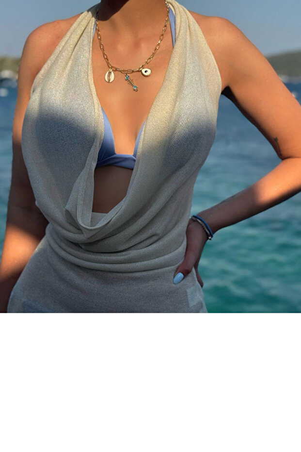 Sandy Halter Mini Dress - 2