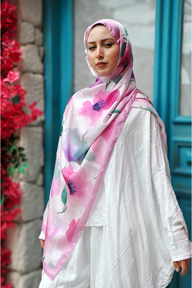 شال حرير سيماء ديزاين جانجان - 3