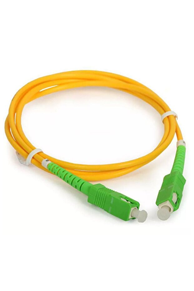 Cablu fibră optică monomod LSZH SC/APC - SC/APC 15m OS2 Simplex, FIB884015 - 1