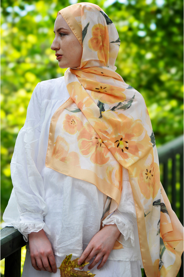 Cûha Pattern Janjan Silk Shawl - 2