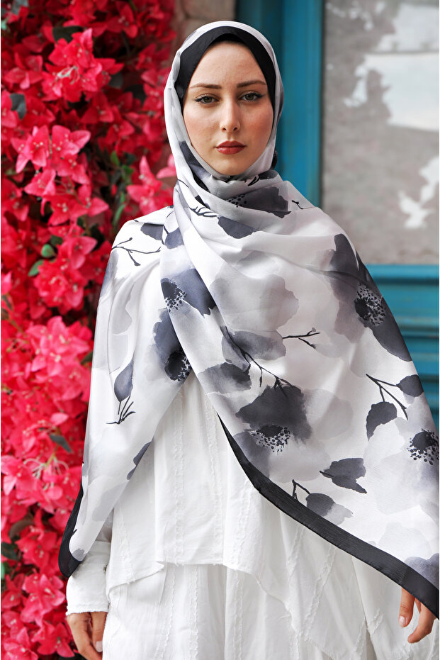 شال حرير سيماء ديزاين جانجان - 3