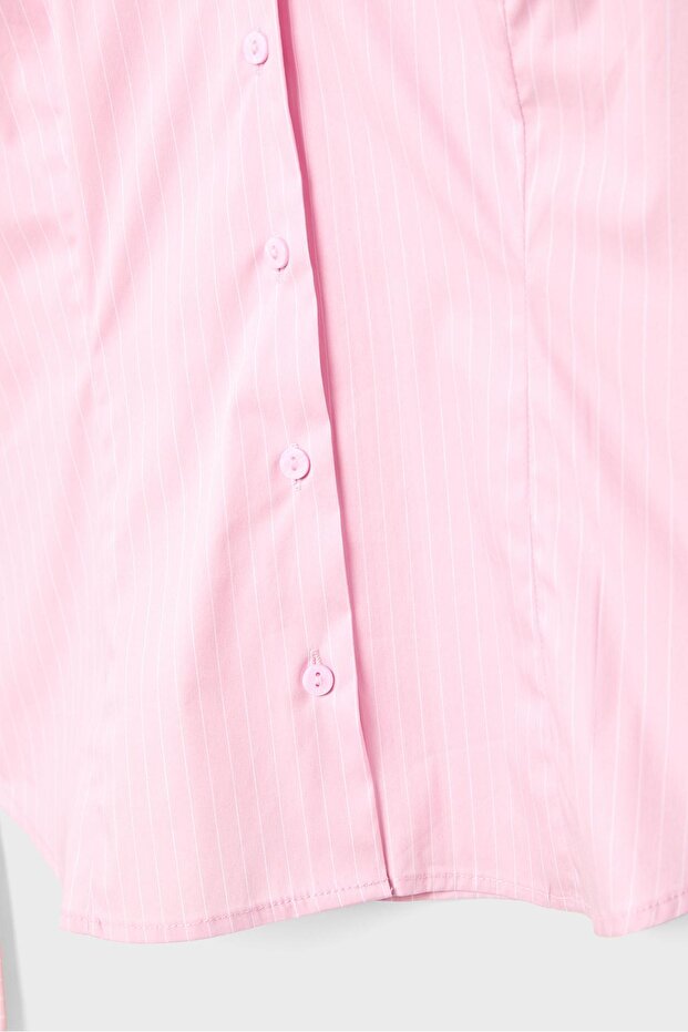 Basic striped fitted shirt - 7