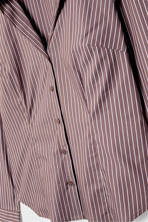 Basic striped fitted shirt - 7