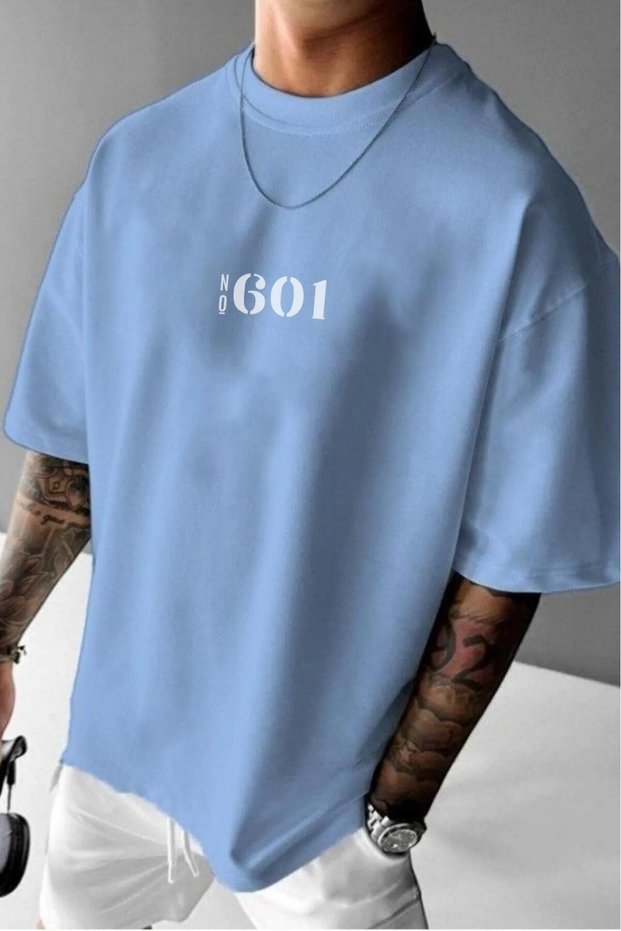 Men's No601 Printed Oversize Wide Fit Tshirt